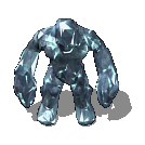 Sprite golem de glace, frame d’origine du jeu