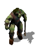 Sprite orc, frame agrandie ×2 par xBR2x